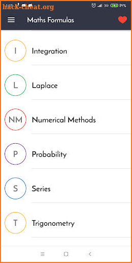 All-In-One Maths Formula Book screenshot