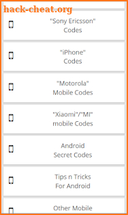 All Mobile Phone Codes screenshot