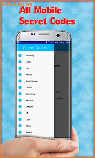 All Mobiles Secret Codes Free: screenshot