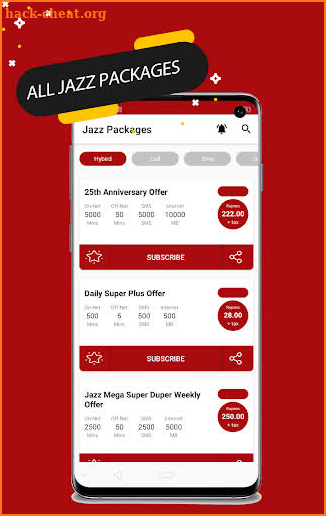 All Network Packages 2020 (Jazz Zong Ufone Telenr) screenshot