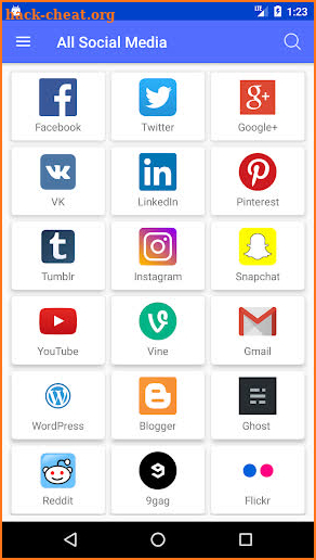 All social media apps in one - all social networks screenshot