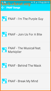 All Songs FNAF 1234 screenshot