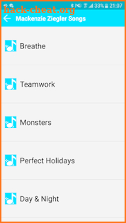 All Songs Mackenzie ziegler screenshot