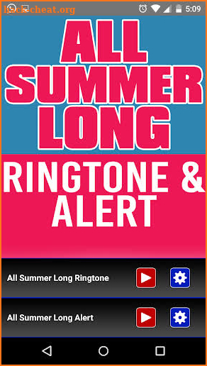 All Summer Long Ringtone screenshot