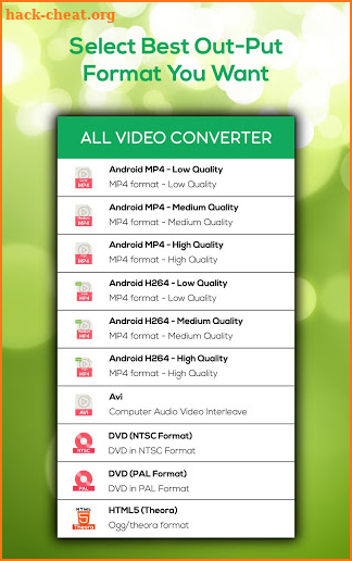 All Video Converter – AVI, MKV, FLV, M4V, 3GP, MOV screenshot