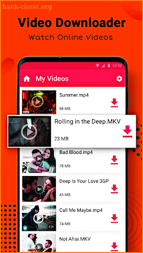 All Video Downloader HD App screenshot