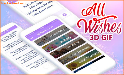 All Wishes Greeting Cards 3D GIF screenshot