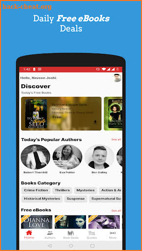 AllAuthor - Discover Free Books, Authors & Quotes screenshot