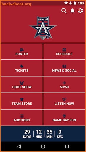 Allen Americans App screenshot