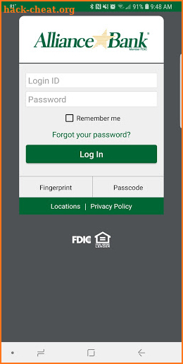 Alliance Bank Mobile screenshot