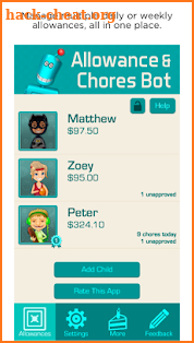 Allowance & Chores Bot screenshot