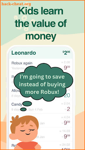 Allowance tracker: Bomad screenshot