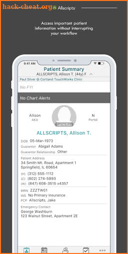 Allscripts TouchWorks® Mobile screenshot