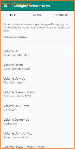 Almighty Volume Keys: Powerful button remapper screenshot