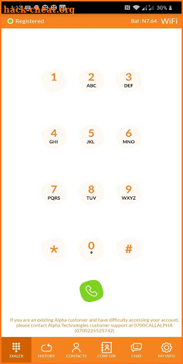 Alpha Caller screenshot