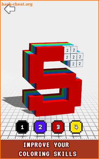 Alphabets 3D Color by Number - Voxel Coloring screenshot