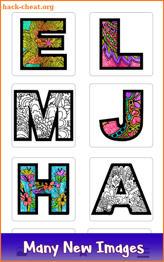 Alphabets Glitter Color by Number - Coloring Book screenshot