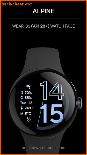 Alpine: Wear OS watch face screenshot