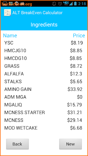 ALT Breakeven screenshot