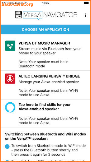 Altec Lansing VersA Navigator screenshot