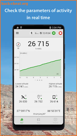 Altimeter screenshot