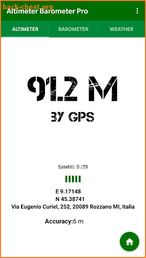 Altimeter Barometer Pro screenshot