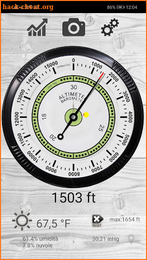 Altimeter professional screenshot