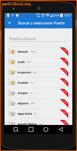 Altura de los ríos - México screenshot