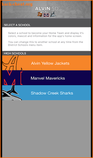 Alvin ISD Athletics screenshot