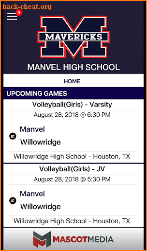 Alvin ISD Athletics screenshot