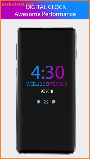 always on display clock screen screenshot