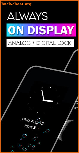 Always On Display, Dark Clock screenshot