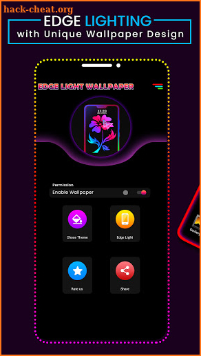 Always on edge- lighting colors: edge lighting app screenshot