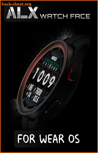 ALX01 Flip Digital Watch Face screenshot