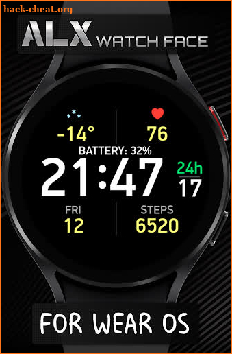 ALX03 Digital Color Watch Face screenshot