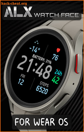 ALX03 Digital Color Watch Face screenshot