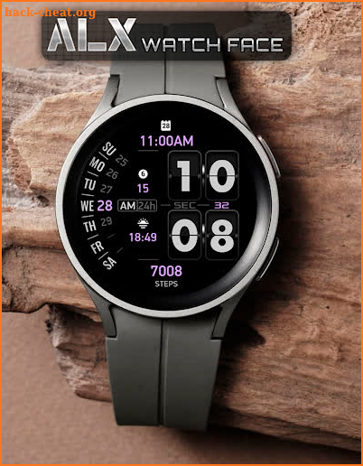 ALX04 Flip Watch Face screenshot