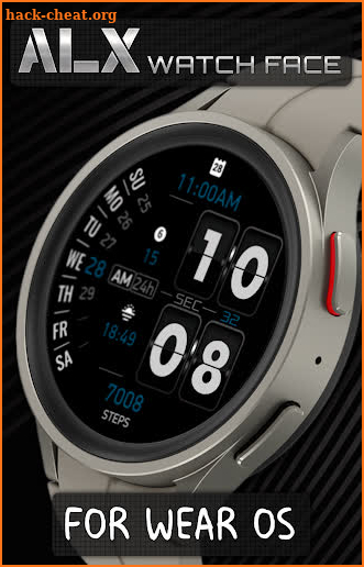 ALX04 Flip Watch Face screenshot