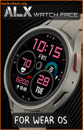 ALX04 LCD Digital Watch Face screenshot