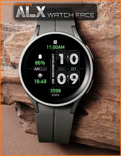 ALX05 Flip Watch Face screenshot