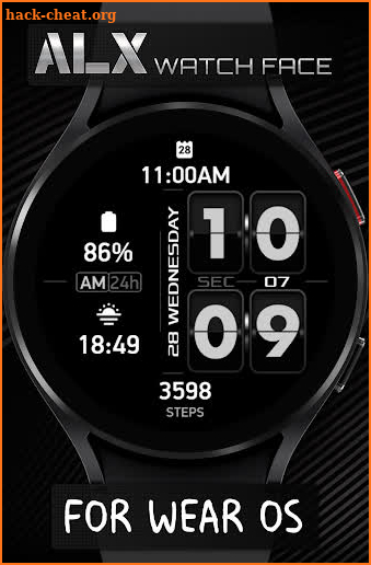 ALX05 Flip Watch Face screenshot