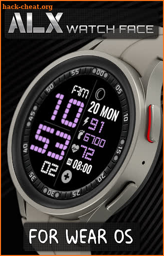 ALX07 LCD Digital Watch Face screenshot