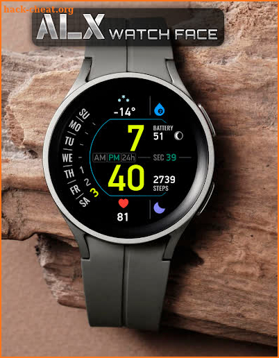 ALX09 Digital Watch Face screenshot