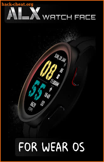 ALX22 LCD Watch Face screenshot