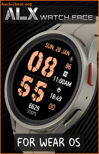 ALX22 LCD Watch Face screenshot