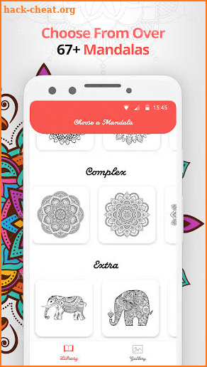 Amandala - Mandala Coloring Pages for adults screenshot