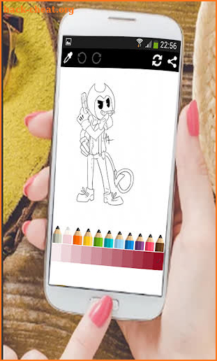 Amazing Bendy:Coloring Pages screenshot