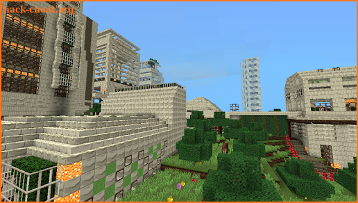 Amazing Big Craft: Modern White City Creation Map screenshot