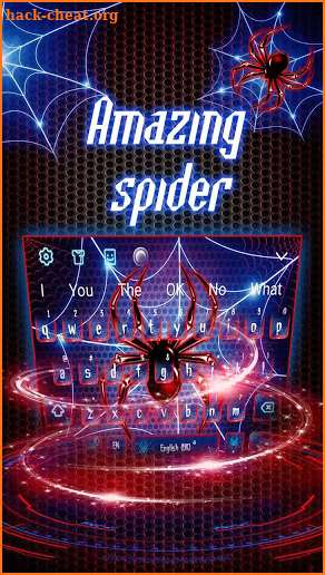 Amazing Neon Spider Keyboard screenshot