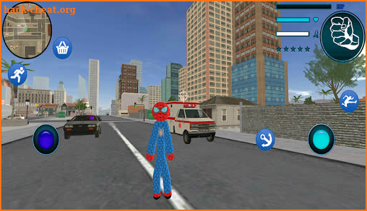 Amazing Stickman Spider Rope Hero Gangsters City screenshot